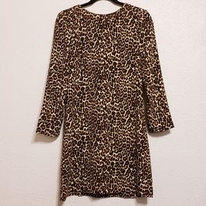 J. Crew Trendy Crepe Leopard Print Shift Dress